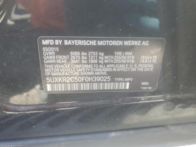 5UXKR2C50F0H39025 BMW X5 Sdrive35i