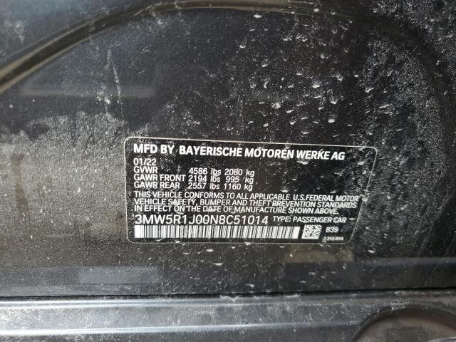 3MW5R1J00N8C51014 BMW 330I