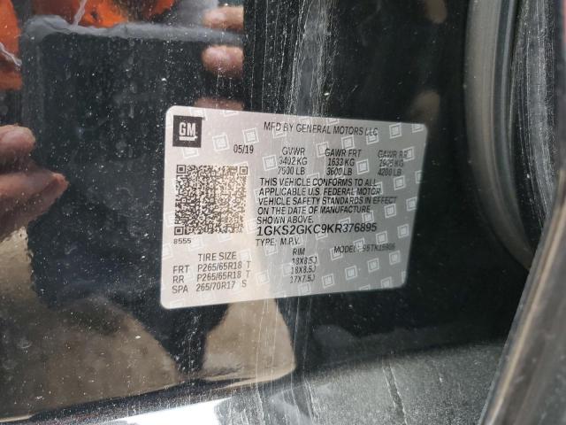 1GKS2GKC9KR376895 GMC Yukon Xl K1500 Slt