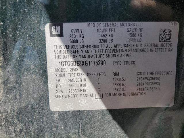 1GTG5DE3XG1175290 GMC CANYON SLT