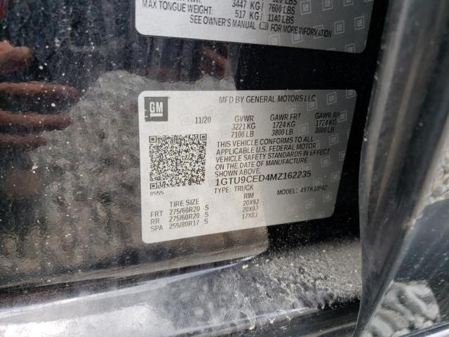 1GTU9CED4MZ162235 GMC Sierra K1500 Elevation