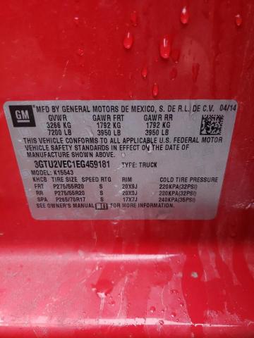 3GTU2VEC1EG459181 GMC Sierra K1500 Slt