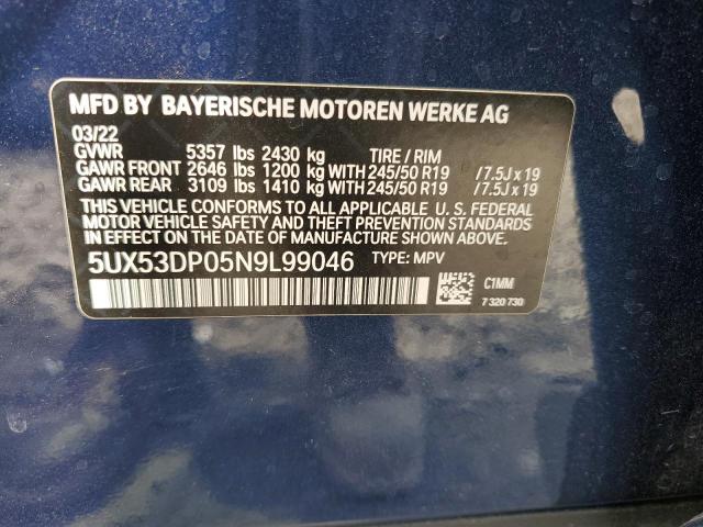 5UX53DP05N9L99046 BMW X3 Xdrive30i