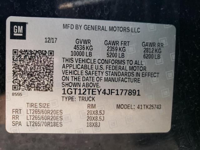 1GT12TEY4JF177891 GMC Sierra K2500 Slt