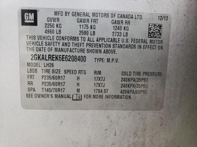 2GKALREK6E6208400 GMC Terrain Sle