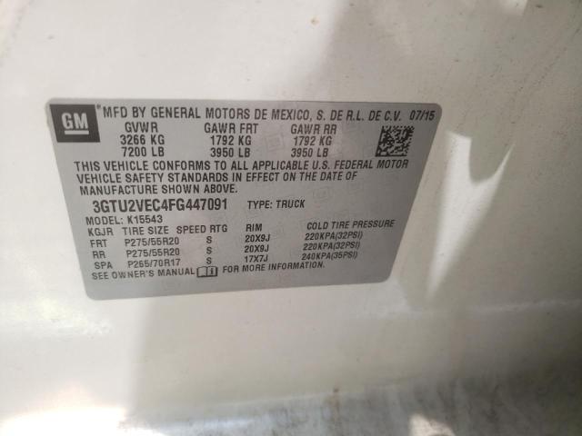 3GTU2VEC4FG447091 GMC Sierra K1500 Slt