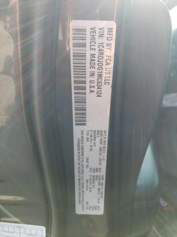 1C4RDJDG1MC634124 Dodge DURANGO GT