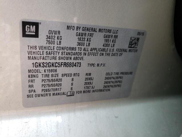 1GKS2GKC5FR680473 GMC Yukon Xl K1500 Sle