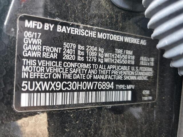 5UXWX9C30H0W76894 BMW X3 Xdrive28i