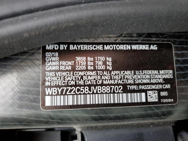 WBY7Z2C58JVB88702 BMW I3 Bev