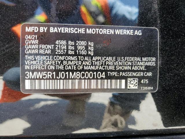 3MW5R1J01M8C00104 BMW 330I