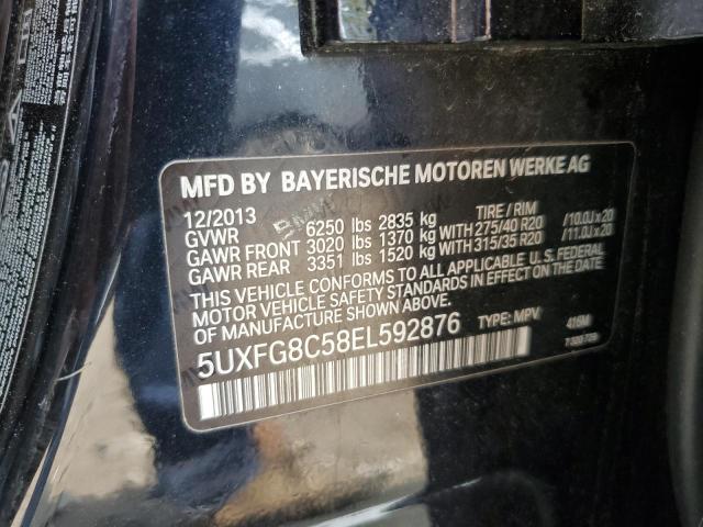 5UXFG8C58EL592876 BMW X6 Xdrive50i