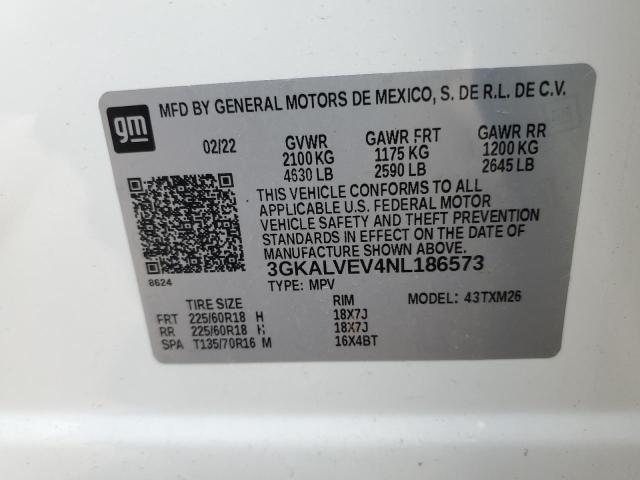 3GKALVEV4NL186573 GMC Terrain Slt