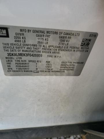2GKALMEK3F6426959 GMC Terrain Sle