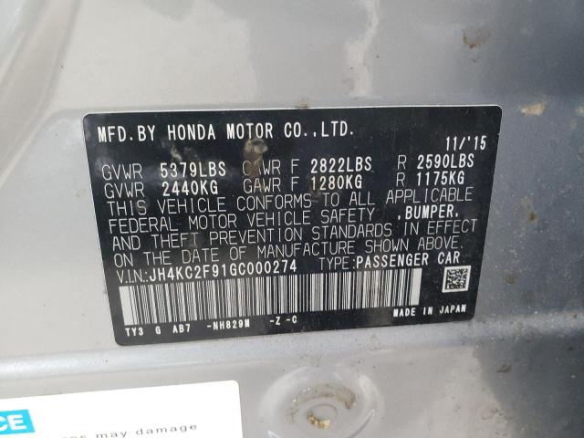 JH4KC2F91GC000274 Acura Rlx Sport Hybrid Advance