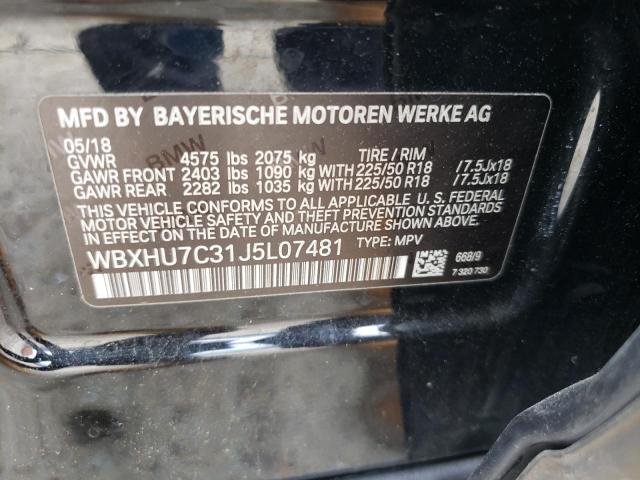 WBXHU7C31J5L07481 BMW X1 Sdrive28i