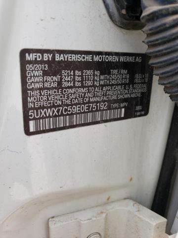 5UXWX7C59E0E75192 BMW X3 Xdrive35i