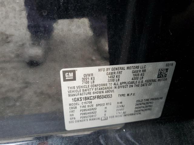 1GKS1BKC3FR604353 GMC YUKON SLT