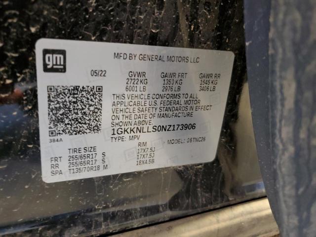 1GKKNLLS0NZ173906 GMC Acadia At4