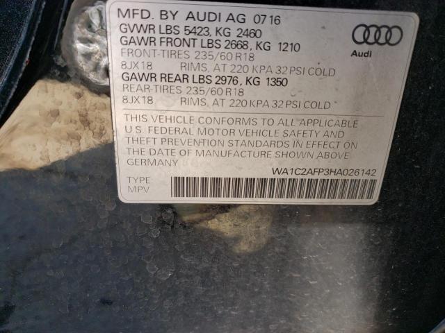 WA1C2AFP3HA026142 Audi Q5 PREMIUM