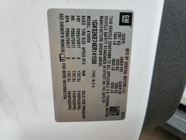 1GKS2KE74ER141598 GMC Yukon Xl K1500 Slt