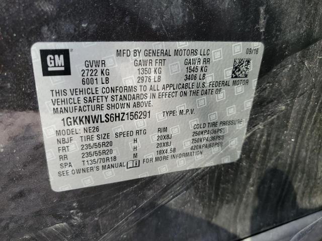 1GKKNWLS6HZ156291 GMC Acadia Slt-2