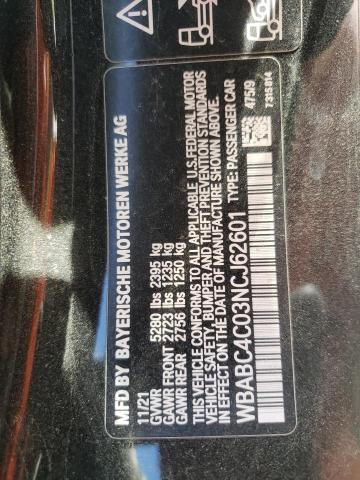 WBABC4C03NCJ62601 BMW M850XI