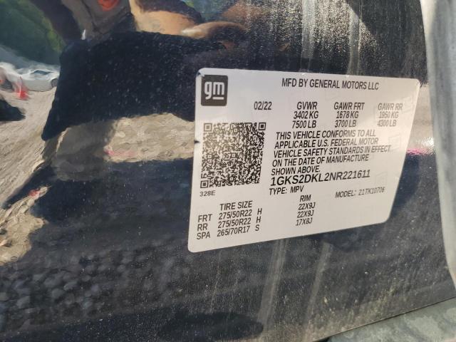1GKS2DKL2NR221611 GMC YUKON DENALI