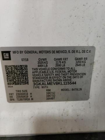 3GKALMEV8KL115544 GMC Terrain Sle