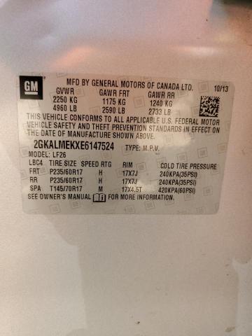 2GKALMEKXE6147524 GMC Terrain Sle