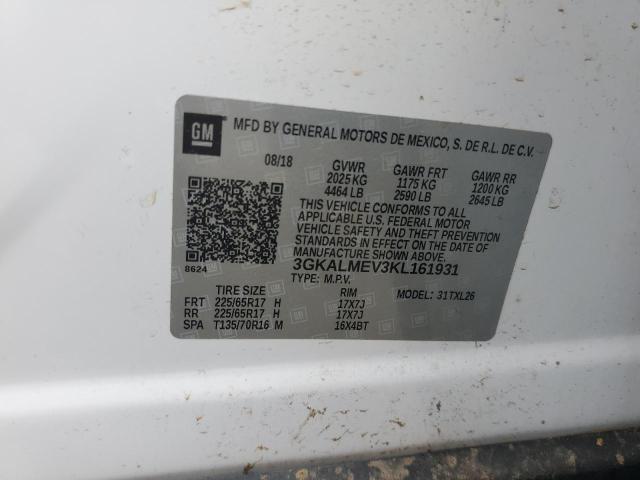 3GKALMEV3KL161931 GMC Terrain Sle
