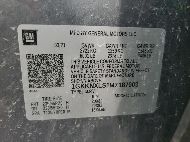 1GKKNXLS1MZ187903 GMC Acadia Denali