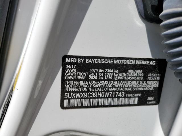 5UXWX9C39H0W71743 BMW X3 Xdrive28i