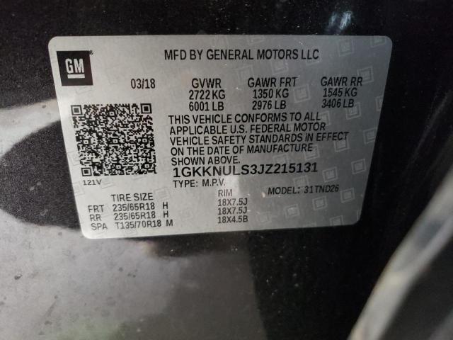 1GKKNULS3JZ215131 GMC Acadia Slt-1