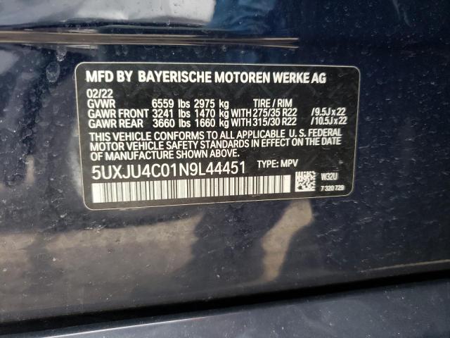 5UXJU4C01N9L44451 BMW X5 M50i