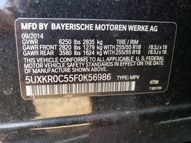 5UXKR0C55F0K56986 BMW X5 Xdrive35i