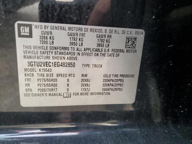 3GTU2VEC1EG482850 GMC Sierra K1500 Slt