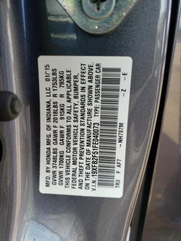 19XFB2F51FE040073 Honda Civic Lx