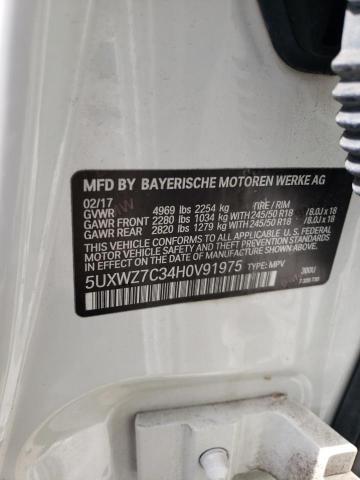 5UXWZ7C34H0V91975 BMW X3 Sdrive28i