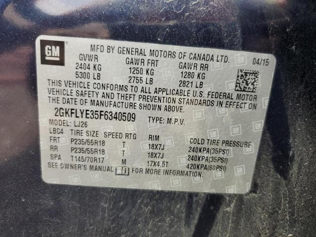 2GKFLYE35F6340509 GMC Terrain Slt
