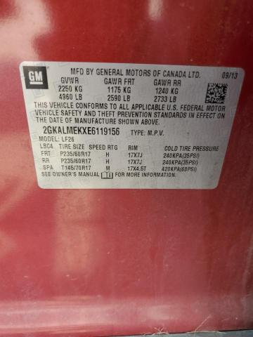 2GKALMEKXE6119156 GMC Terrain Sle
