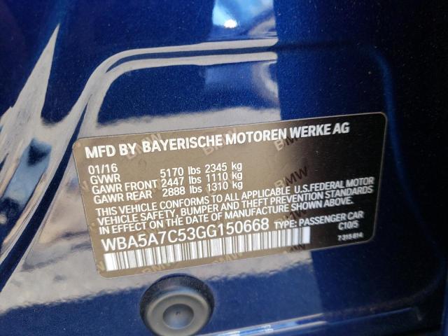 WBA5A7C53GG150668 BMW 528 XI