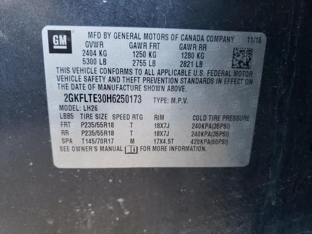 2GKFLTE30H6250173 GMC Terrain Sle