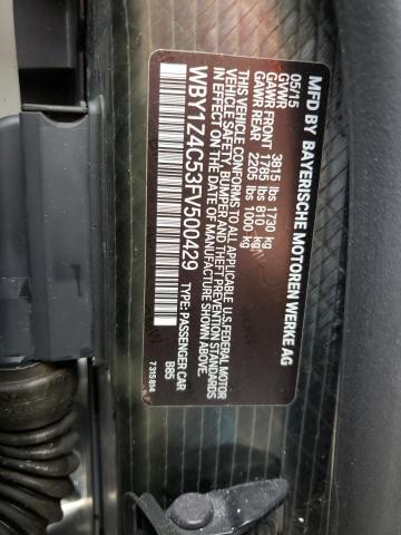 WBY1Z4C53FV500429 BMW I3 REX