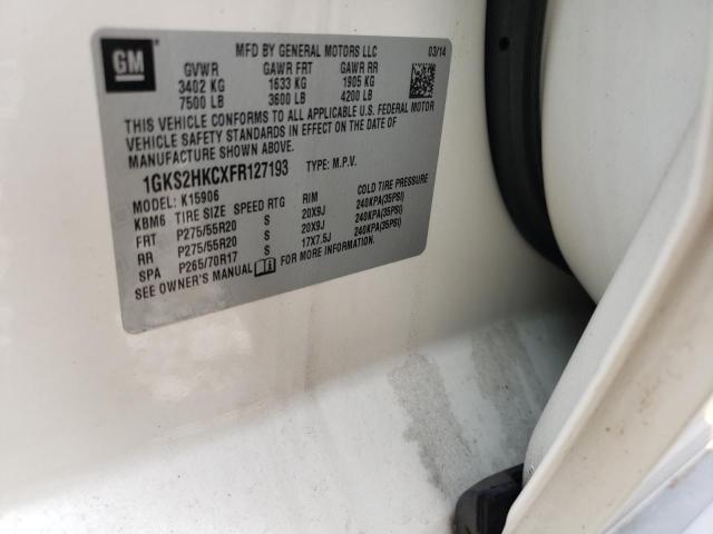 1GKS2HKCXFR127193 GMC Yukon Xl K1500 Slt