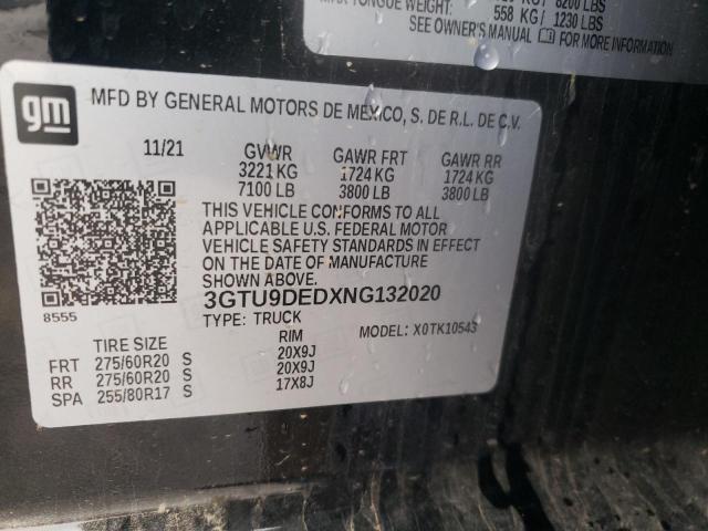 3GTU9DEDXNG132020 GMC Sierra Limited K1500 Slt