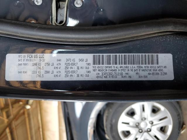 3C4PDCBG2JT512183 Dodge Journey Sxt