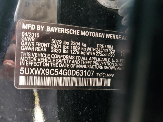 5UXWX9C54G0D63107 BMW X3 Xdrive28i