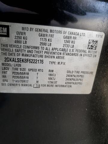 2GKALSEK8F6222176 GMC Terrain Slt