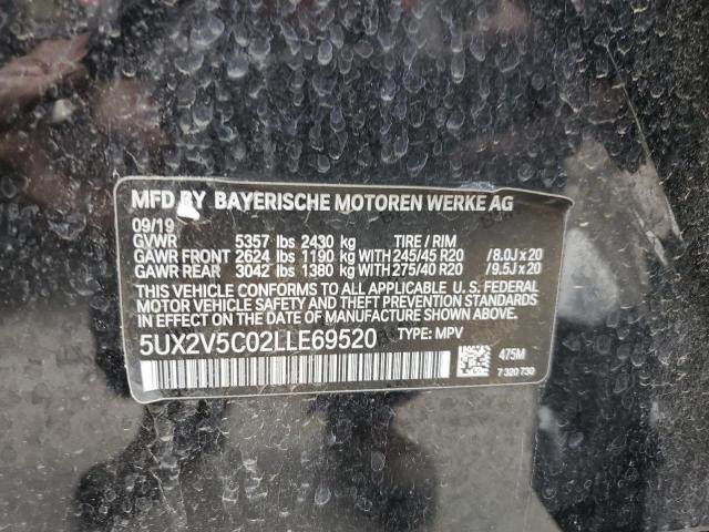 5UX2V5C02LLE69520 BMW X4 Xdrivem40i